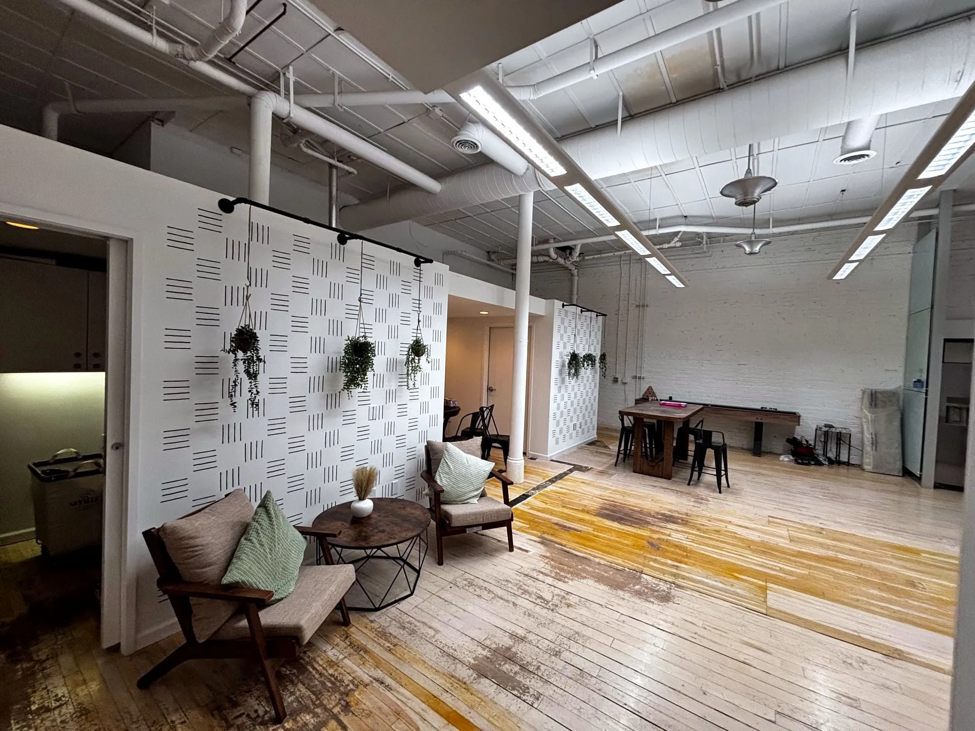 Commercial loft lounge build-out